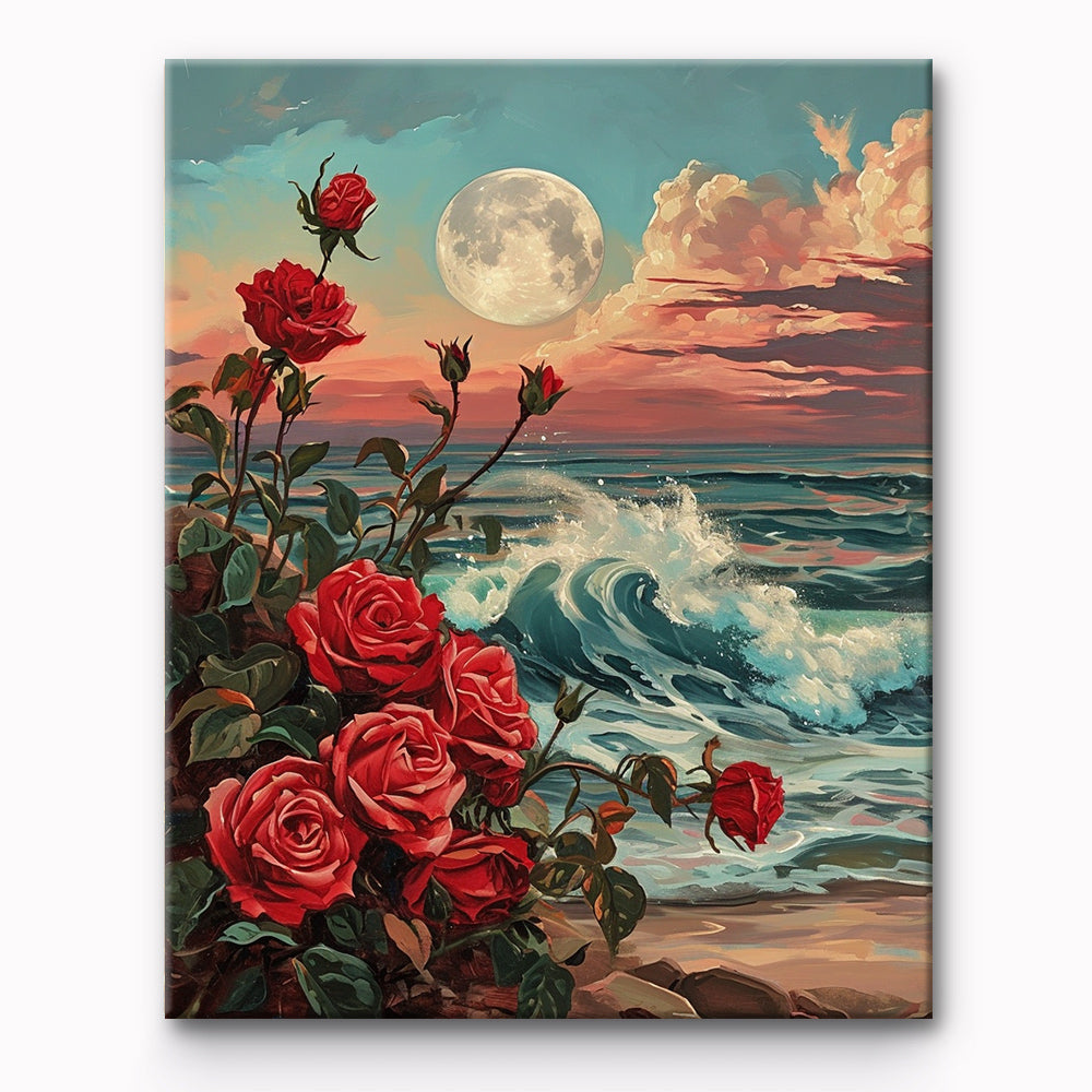 Rose Sea Painting By Number 1