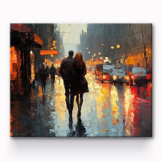 Embrace In The Street Painting By Number 1