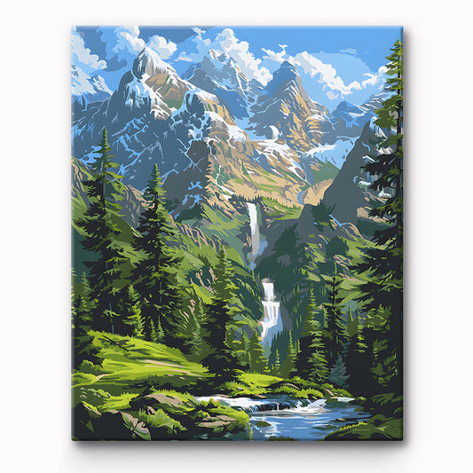 Recesses Of The Forestt Painting By Number 1