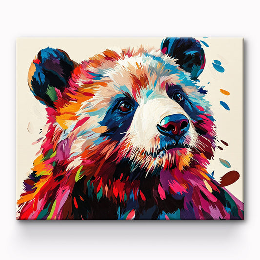 Panda Portrait Painting By Number 1