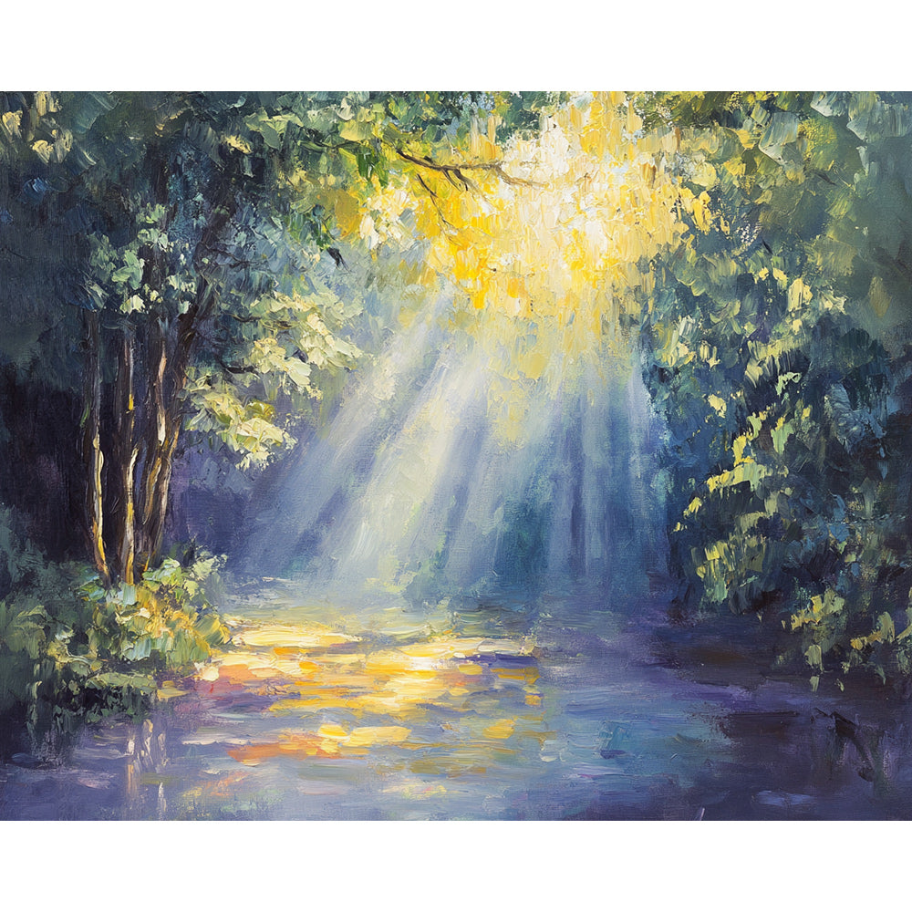 Forest Light Painting By Number 2