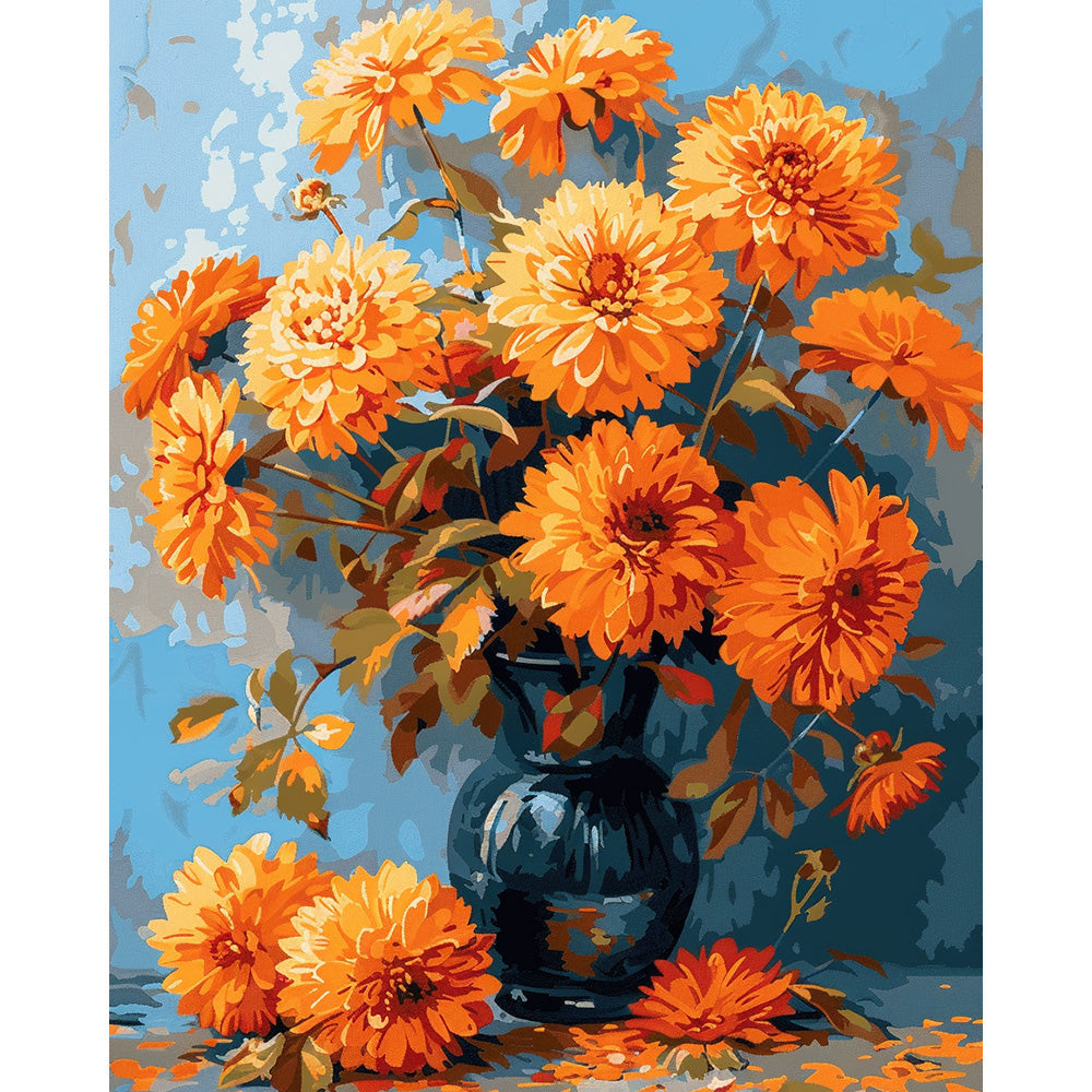 Chrysanthemum Flower Painting By Number 2