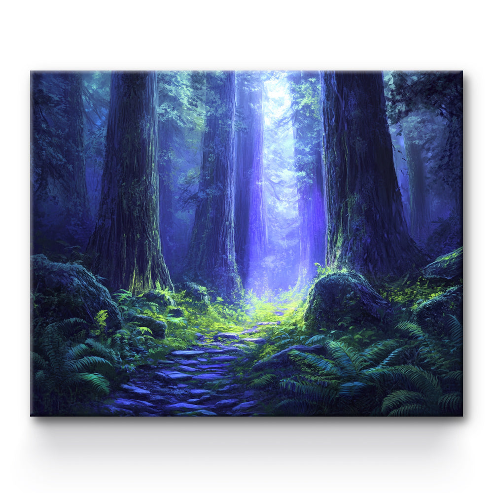 Deep Purple Forest Painting By Number 1
