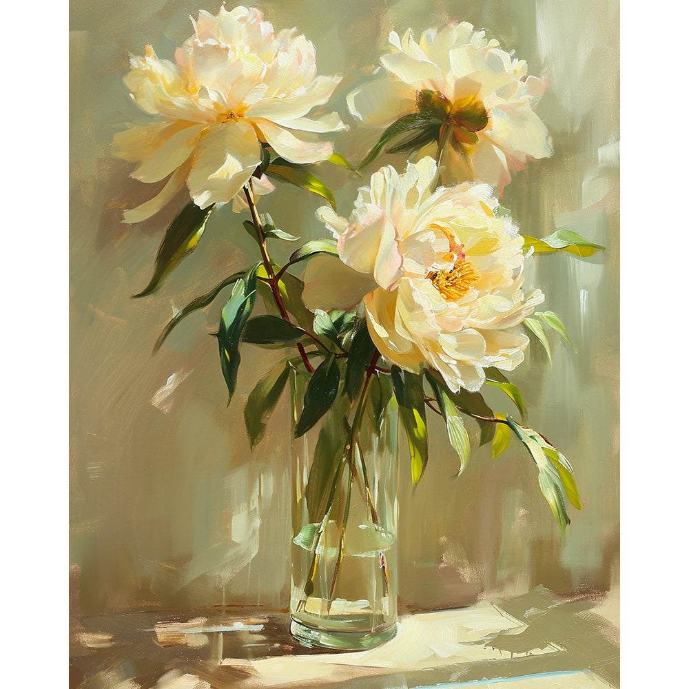Flower In A Vase Painting By Number 2