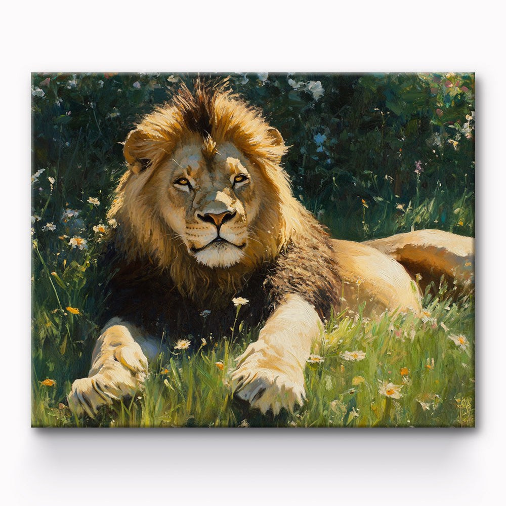 Lion Painting By Number 1