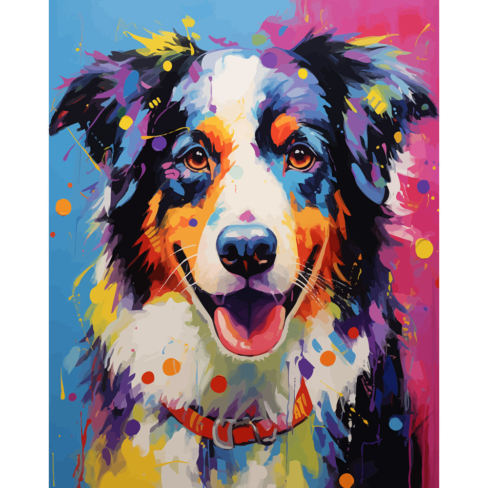 Colorful Dog Painting By Number 2