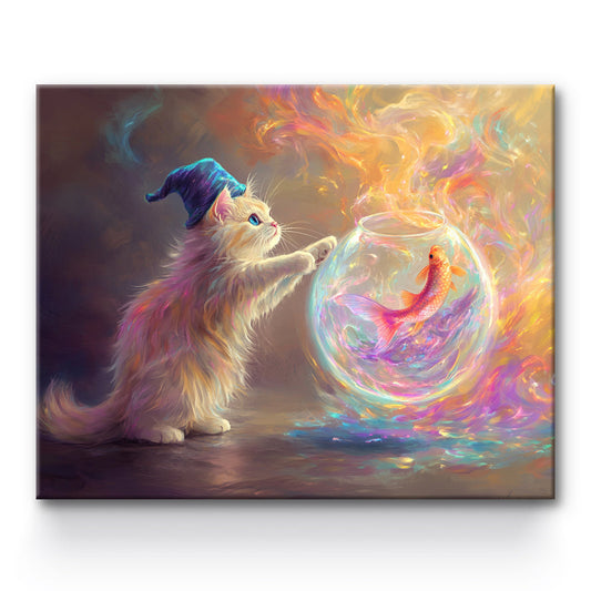 Cat and Goldfish Magic Painting By Number 1