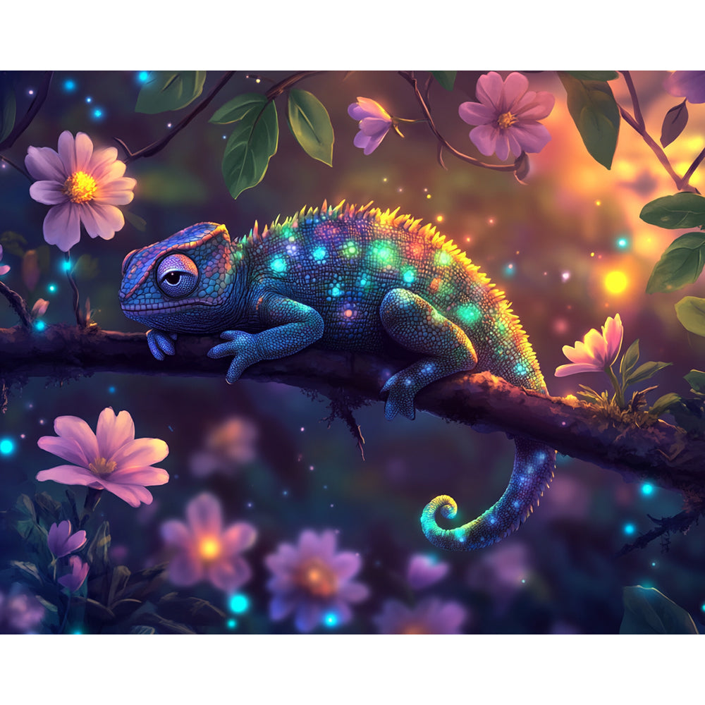 Chameleon Painting By Number 2
