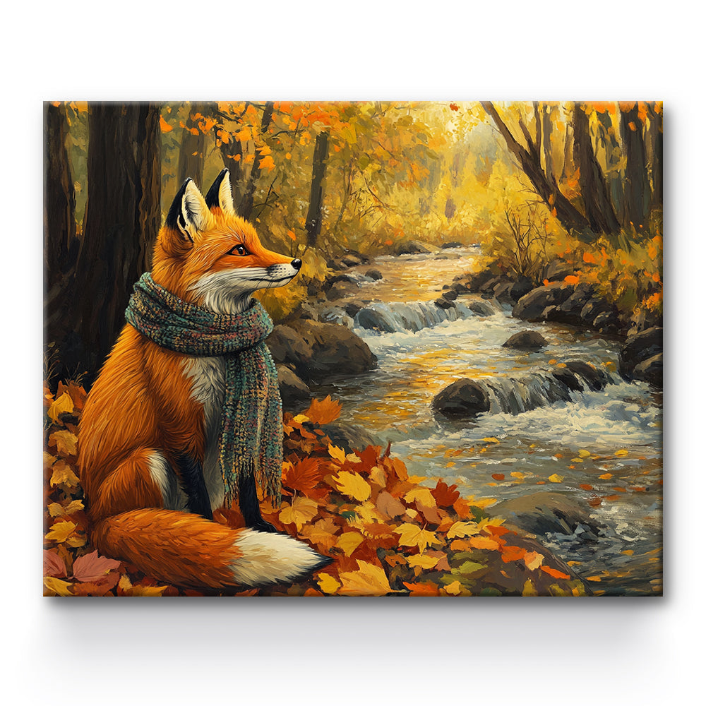 Autumn Fox Painting By Number 1