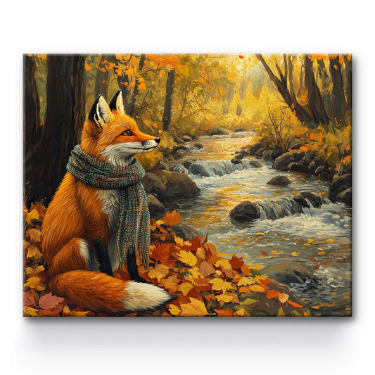 Autumn Fox Painting By Number 1