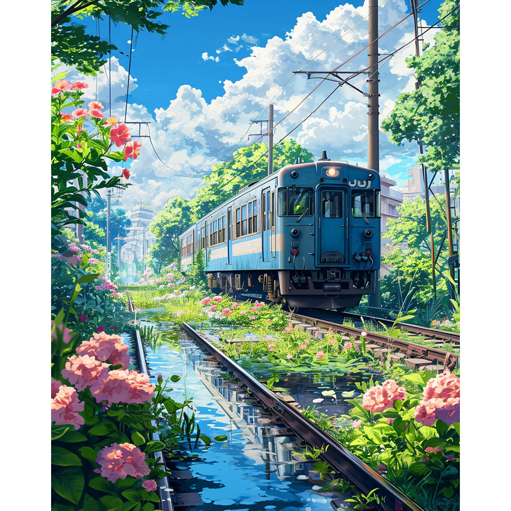 Train Tracks Painting By Number 2
