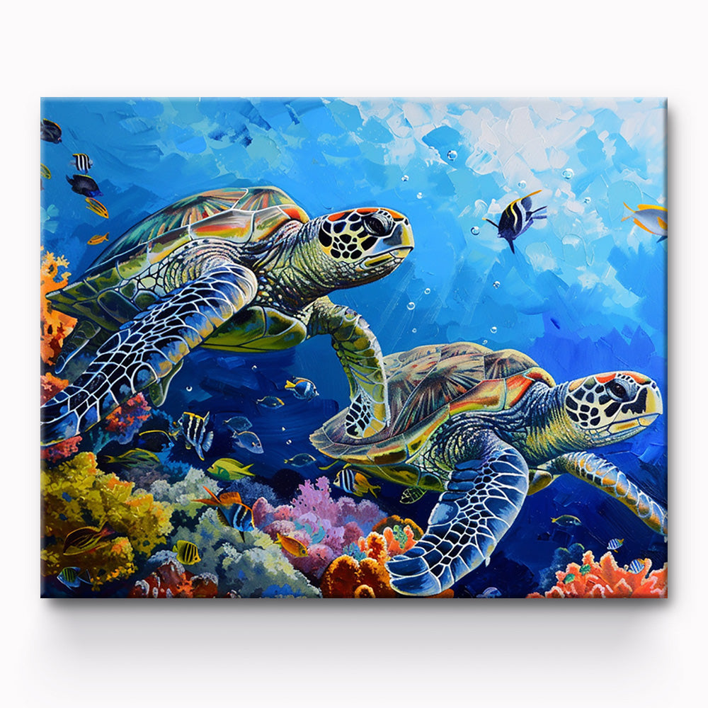 Turtles Painting By Number 1