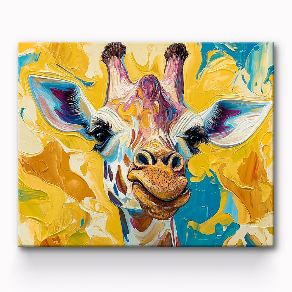 Giraffe Painting By Number 1