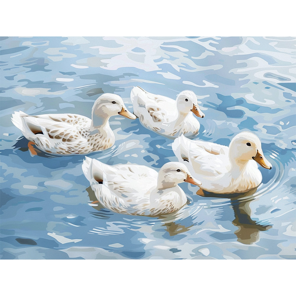 Ducks In The Lake Painting By Number 2