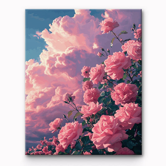Flower Rose Painting By Number 1