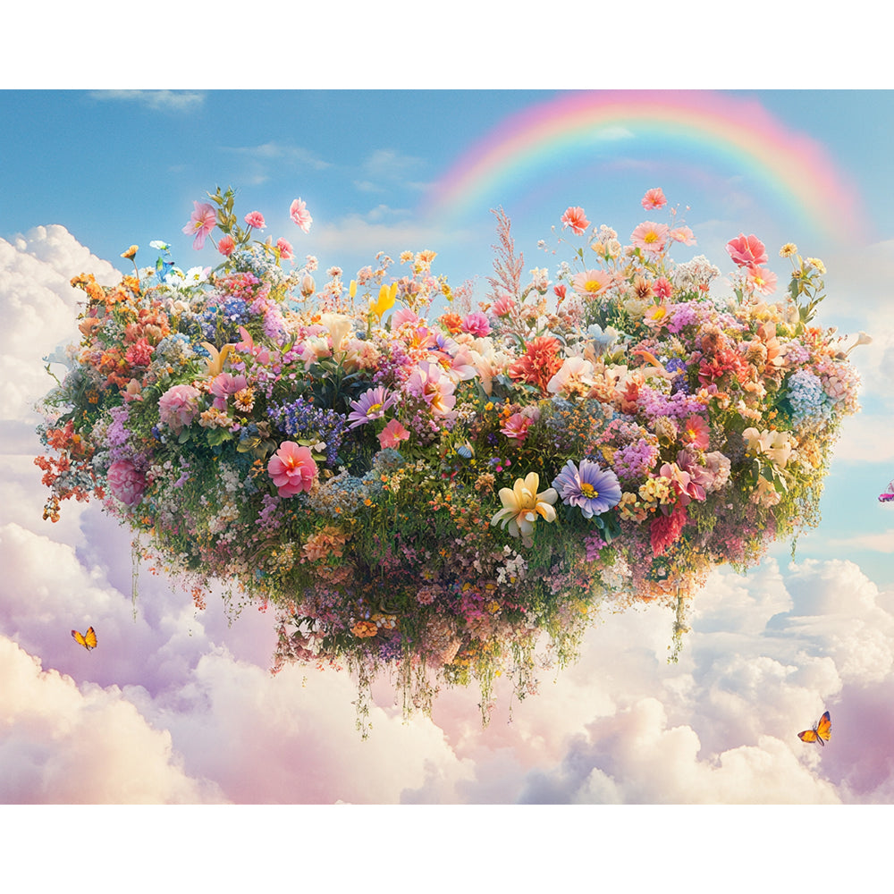 Flower Island Painting By Number 2