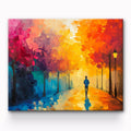 Autumn Walking Painting By Number 1