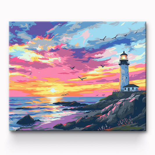 Lighthouse Painting By Number 1