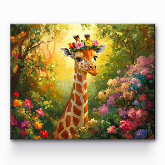 Giraffe Painting By Number 1