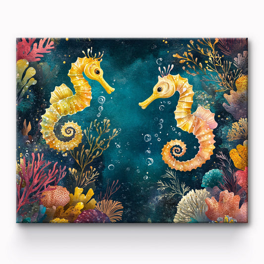 Seahorse Painting By Number 1